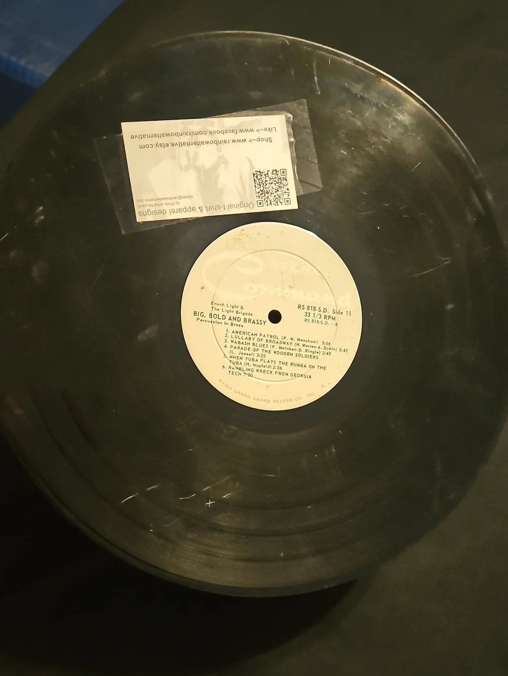 Nightmare Before Christmas Art Record Piece from Rainbow Alternative